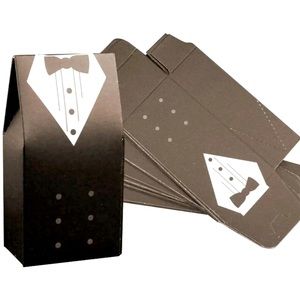Tuxedo Favor Boxes Wedding Groom Party Tux Gift Box 40 party favors Formal party